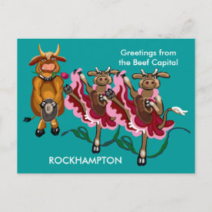 Carte Postale Rockhampton vaches et bulles capital boeuf