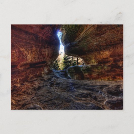 Carte Postale Rockhouse, Hocking Hills State Park, Ohio (Devant)