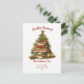 Carte Postale Rockin Around The Bookmas Tree (Debout devant)