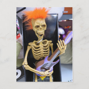 Carte Postale Rockin Skeleton