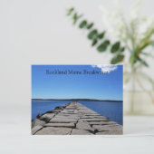 Carte postale Rockland Maine Breakwater (Debout devant)