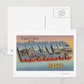 Carte Postale Rockland, Maine - Grandes scènes de lettres (Devant / Derrière)