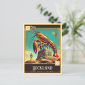 Carte Postale Rockland, Maine | VINTAGE (Debout devant)