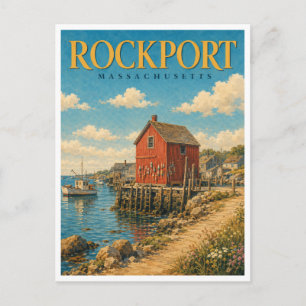 Carte Postale Rockport Massachusetts Motif n°1 GeoSaga