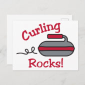 Carte Postale Rocks de curling (Devant / Derrière)