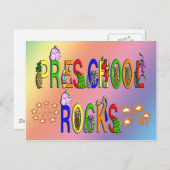 Carte Postale Rocks préscolaires - Étoiles (Devant / Derrière)