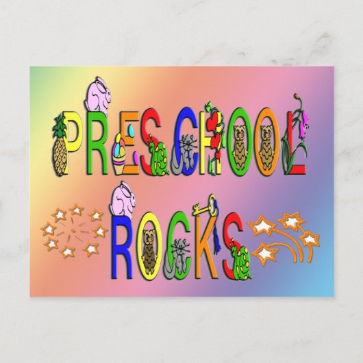 Carte Postale Rocks préscolaires - Étoiles (Devant)