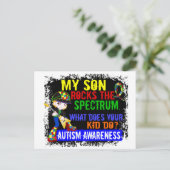 Carte Postale Rocks Spectrum Autism Son (Debout devant)