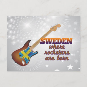 Carte Postale Rockstars sont nés en Suède