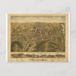 Carte Postale Rockville Connecticut en 1877