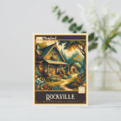 Carte Postale Rockville, Maryland | VINTAGE (Debout devant)
