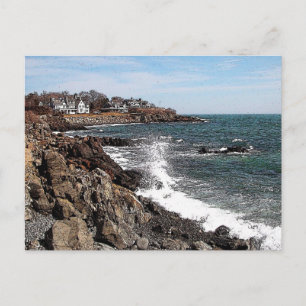 Carte Postale Rocky Coastline - York Harbour, Maine Postcard