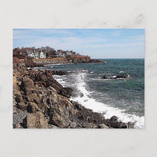 Carte Postale Rocky Coastline - York Harbour, Maine Postcard (Devant)