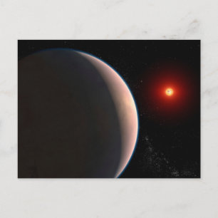 Carte Postale Rocky Exoplanet Gj 486 B Orbitant Une Étoile Naine