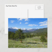 Carte Postale Rocky Mountain View Paysage Pittoresque (Devant / Derrière)