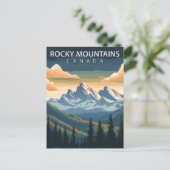 Carte Postale Rocky Mountains Canada Travel Alberta & BC Peak (Debout devant)