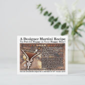 Carte postale Rocky Road Martini Recette (Debout devant)