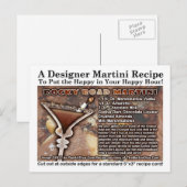 Carte postale Rocky Road Martini Recette (Devant / Derrière)