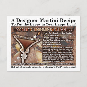 Carte postale Rocky Road Martini Recette