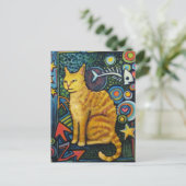 Carte Postale Rocky, The Rock Star Cat Products (Debout devant)