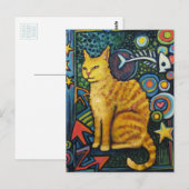 Carte Postale Rocky, The Rock Star Cat Products (Devant / Derrière)