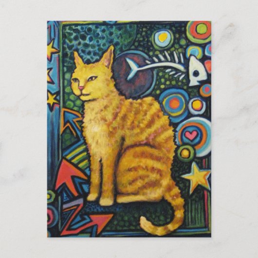 Carte Postale Rocky, The Rock Star Cat Products (Devant)