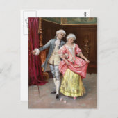 Carte Postale Rococo Couple (Devant / Derrière)