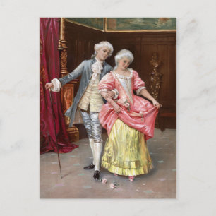 Carte Postale Rococo Couple