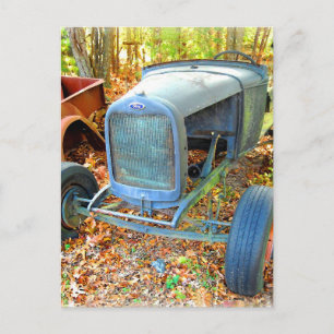 Carte Postale Rod chaud Junkyard rustique