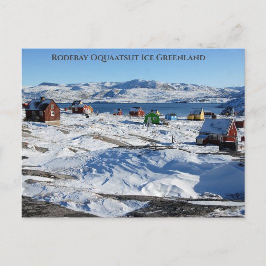Carte Postale Rodebay Oqaatsut Groenland (Devant)