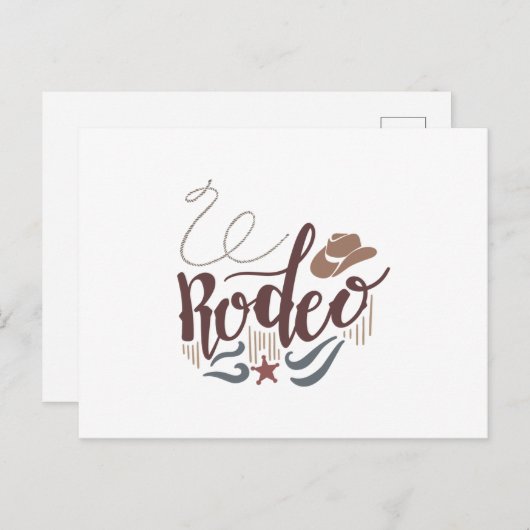 Carte Postale Rodéo (Devant / Derrière)