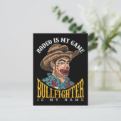 Carte Postale Rodeo Clown Rodeo Est Mon Jeu Bullfighter Mon Nom (Debout devant)