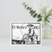 Carte Postale Rodeo Cowboy Country 1912 Art occidental (Debout devant)