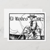 Carte Postale Rodeo Cowboy Country 1912 Art occidental (Devant / Derrière)