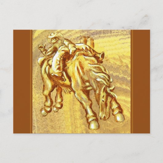 Carte Postale Rodeo Cowboy par Mark Edward Westerfield (Devant)