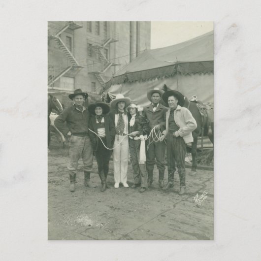 Carte Postale Rodéo de Chicago, 1929. (Devant)