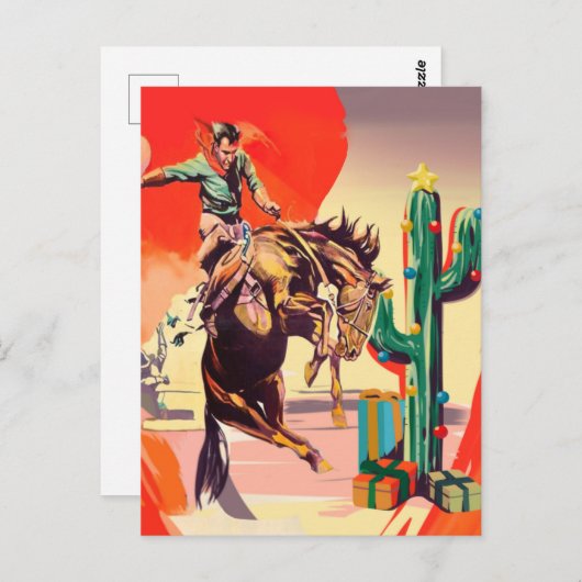 Carte Postale Rodéo de Christmas (Devant / Derrière)