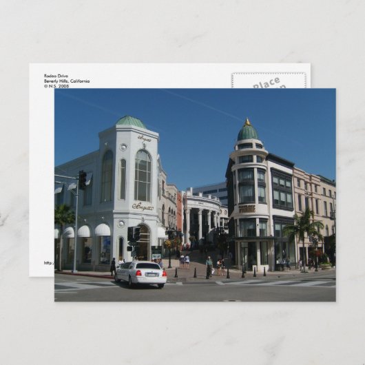 Carte Postale Rodeo Dr Postcard (Devant / Derrière)