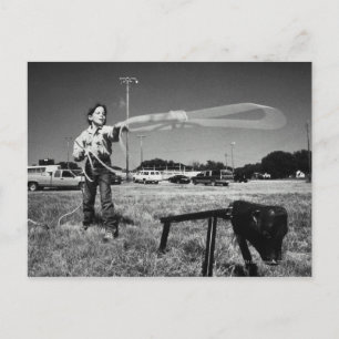 Carte Postale Rodéo junior, fille(7-9)qui pratique comment utili