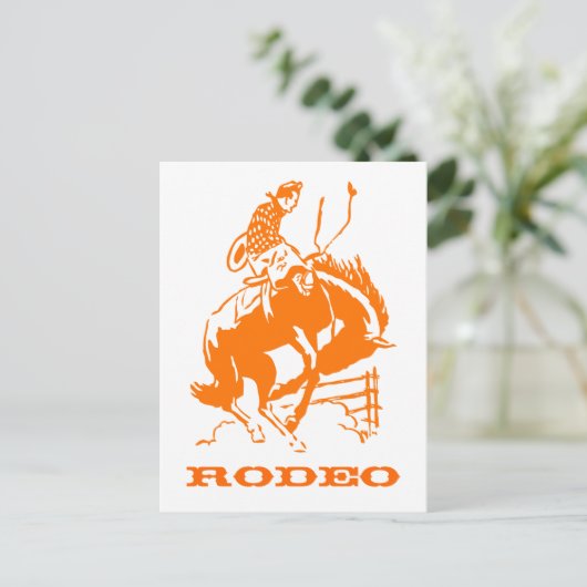 Carte Postale Rodéo vintage (Debout devant)
