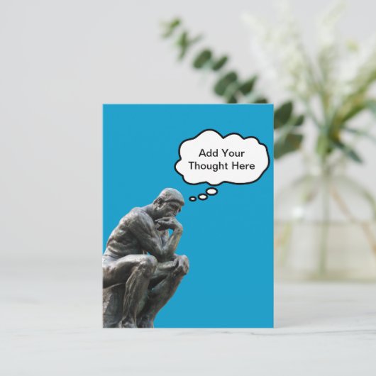 Carte Postale Rodin's Thinker (Debout devant)