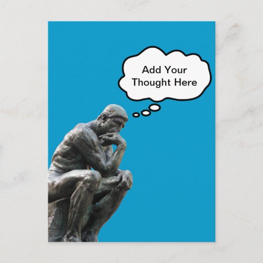 Carte Postale Rodin's Thinker (Devant)