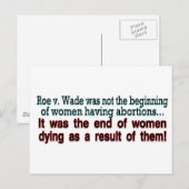 Carte Postale roe c. wade (Devant / Derrière)