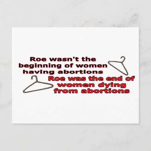Carte Postale Roe V Wade (Devant)