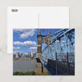 Carte postale ROEBLING BRIDGE CINCINNATI (Devant / Derrière)