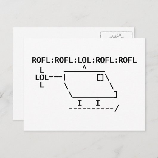 Carte Postale ROFLcopter (Devant / Derrière)