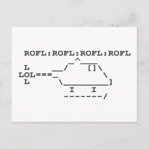 CARTE POSTALE ROFLCOPTER ROFL LOL LOLSPEAK