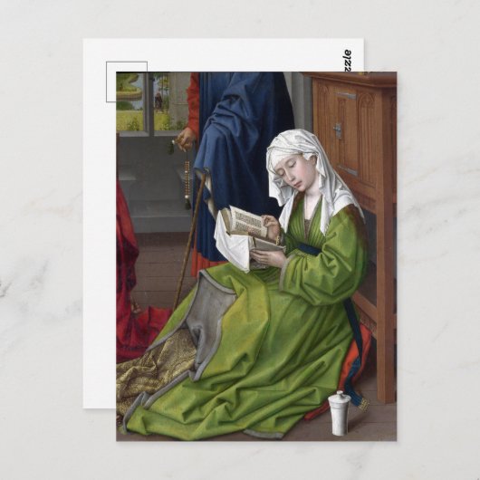 Carte Postale Rogier van der Weyden La Magdalen Lecture (Devant / Derrière)