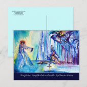 CARTE POSTALE ROI ARTHUR, DAME DU LAC ET EXCALIBUR (Devant / Derrière)