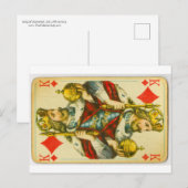 Carte Postale Roi chanceux des diamants (Devant / Derrière)